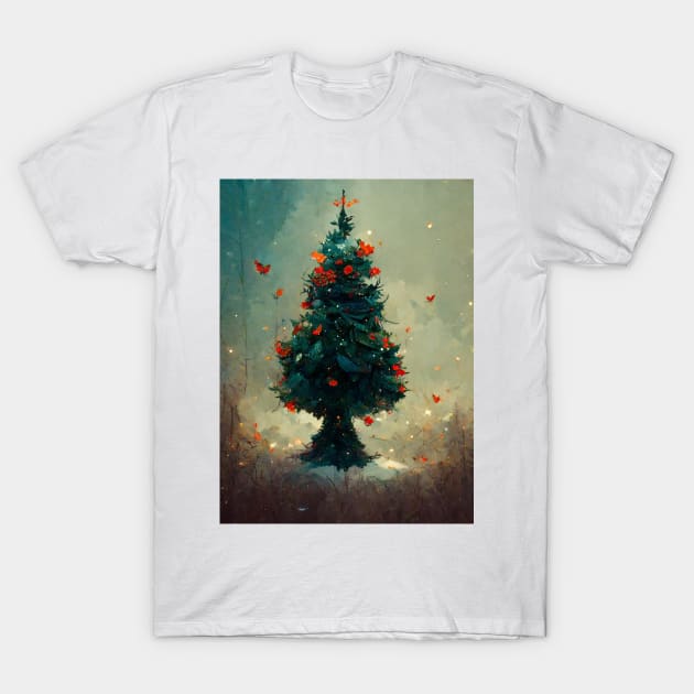 Christmas Tree T-Shirt by dskfstudio